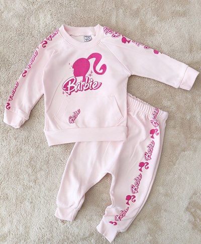 BEBEK TAKIM BARBİE PEMBE 6-24 AY ARASI