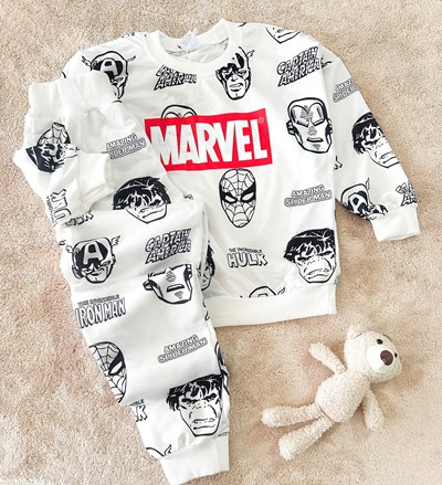ÇOCUK TAKIM MARVEL BASKILI 2-8 YAŞ ARASI 