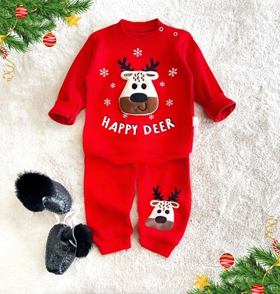 BEBEK TAKIM 2 Lİ 3D GEYİK DETAY 9/12/18AY