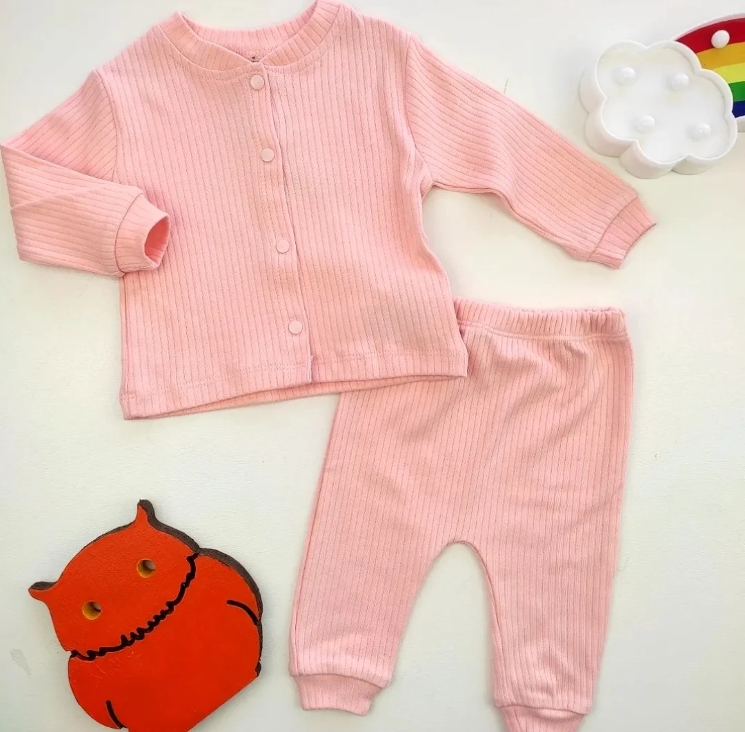 bebek pijama takımı 6-12 ay çıtçıt düğmeli likralı