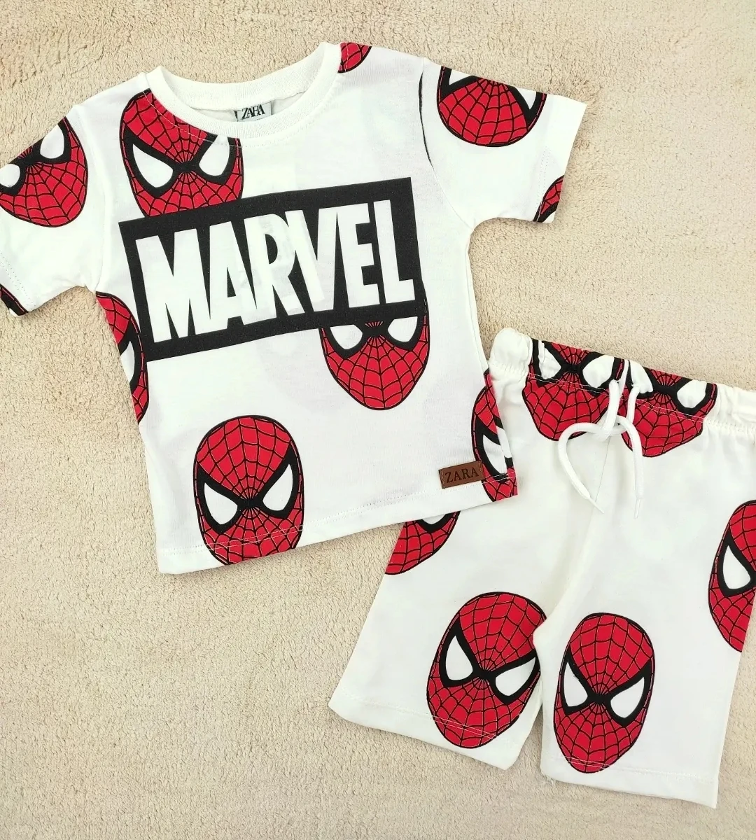 çocuk takım 1-6 yaş spiderman baskılı 