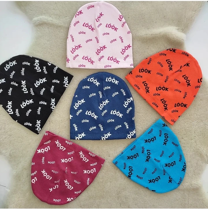 çocuk bere-şapka 2-5 yaş look baskılı