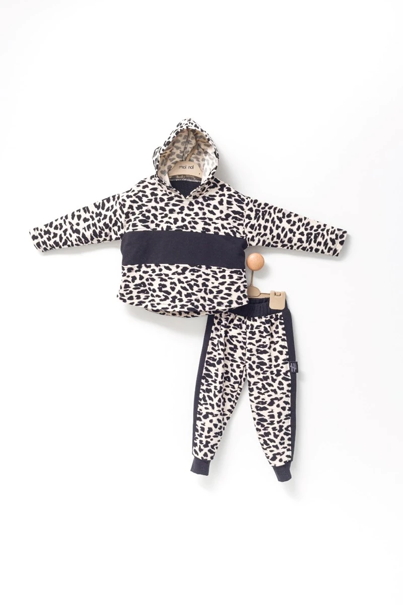 moinoi bebek takım leopar desenli 6-24 ay arası