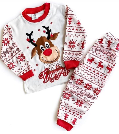 bebek pijama takım geyik baskılı