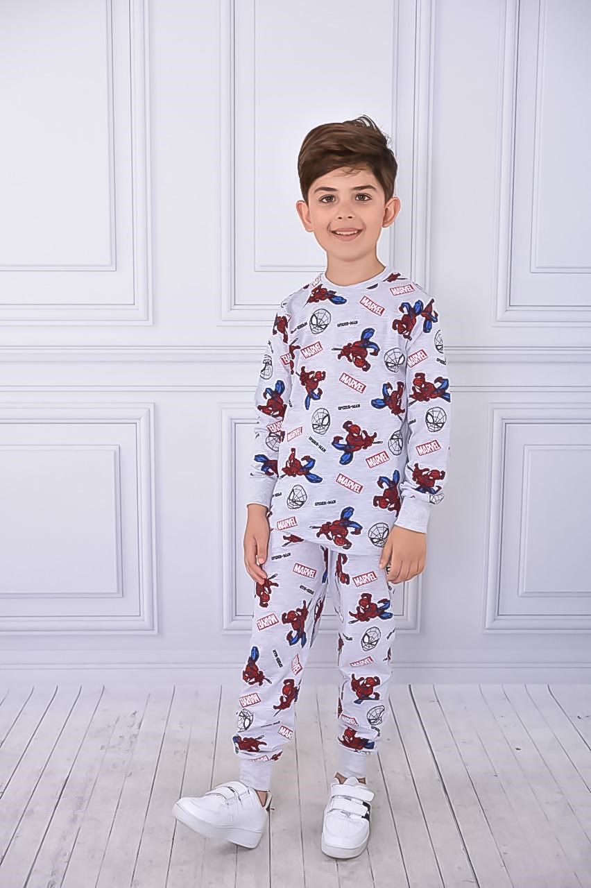Çocuk Pijama Takımı Spiderman Baskılı 3-10 Yaş Arası  