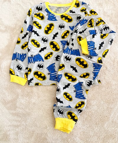 Batman Baskılı Pijama Takımı 1-8 Yaş Arası