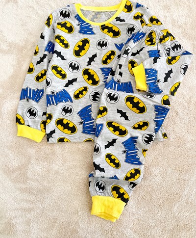 BATMAN BASKILI PİJAMA TAKIMI 1-8 YAŞ ARASI