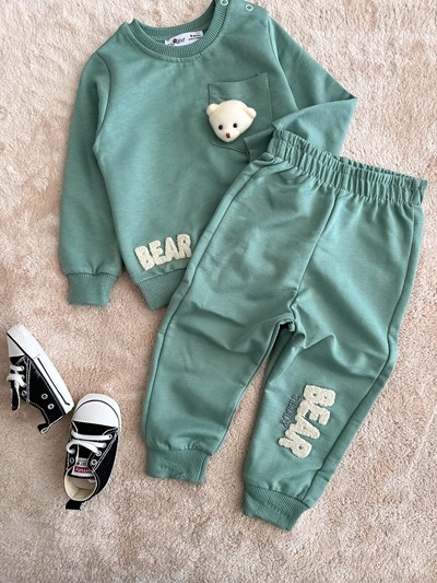 BEAR NAKIŞLI AYICIKLI YEŞİL 6-24 AY ARASI 