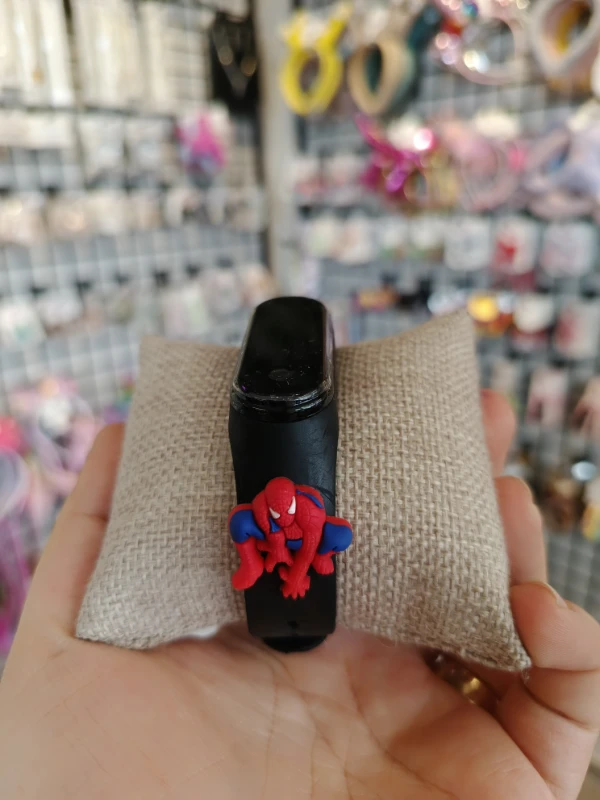 Çocuk Kol Saati Led Dokunmatik Spiderman Siyah