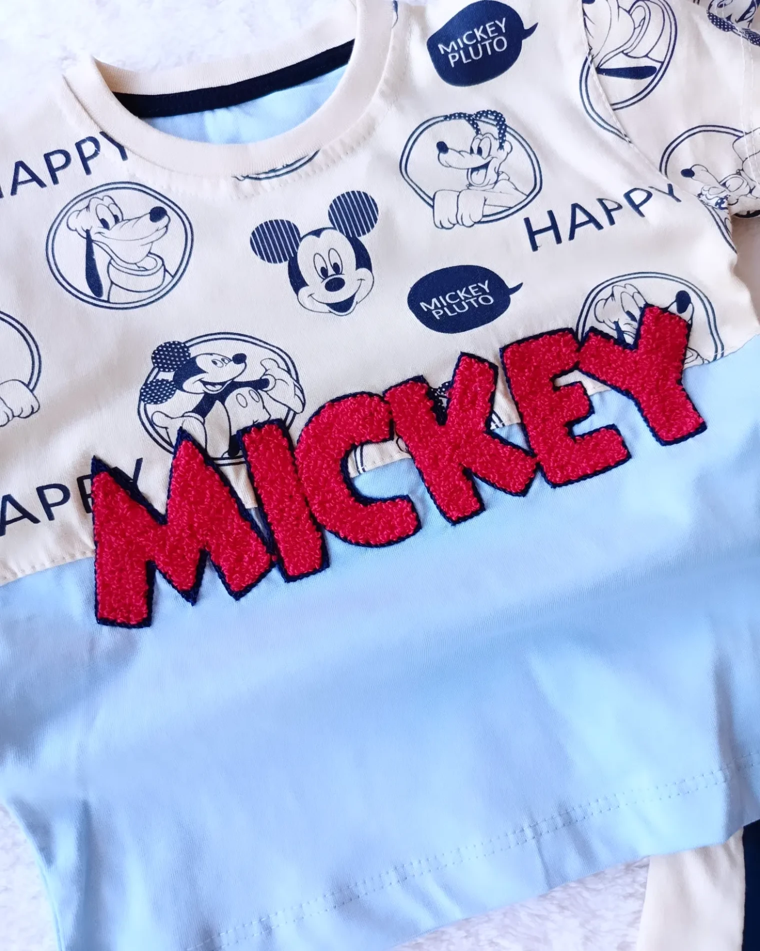 Çocuk Takım Mickey Süzene Nakışlı 1-4 Yaş