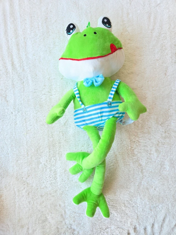 Bebek oyuncak peluş kurbağa 60 cm mavi