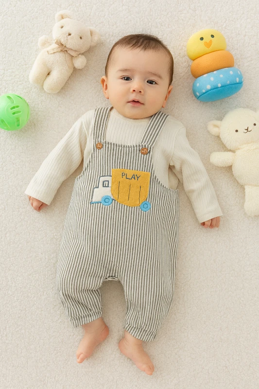 Bebek Play Truck 2'Li Salopet