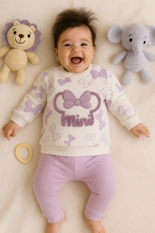 Bebek Minnie Süzene Nakışlı Takım