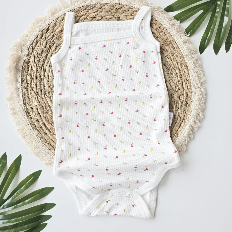 Bebek Zıbın Mini Lale Baskılı İp Askılı 12-36 Ay